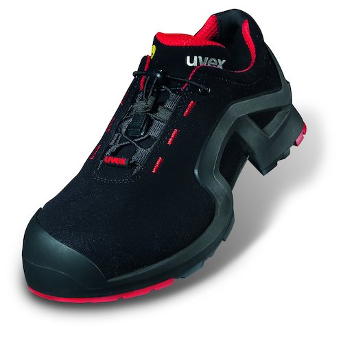 Uvex 1 x tended Support Black & Red Perforated Trainer (4031101577852)